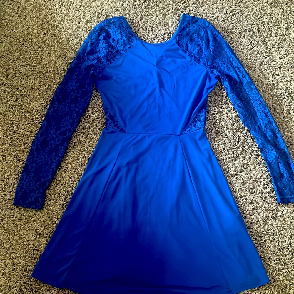 Divided Navy Blue Dress- US 10